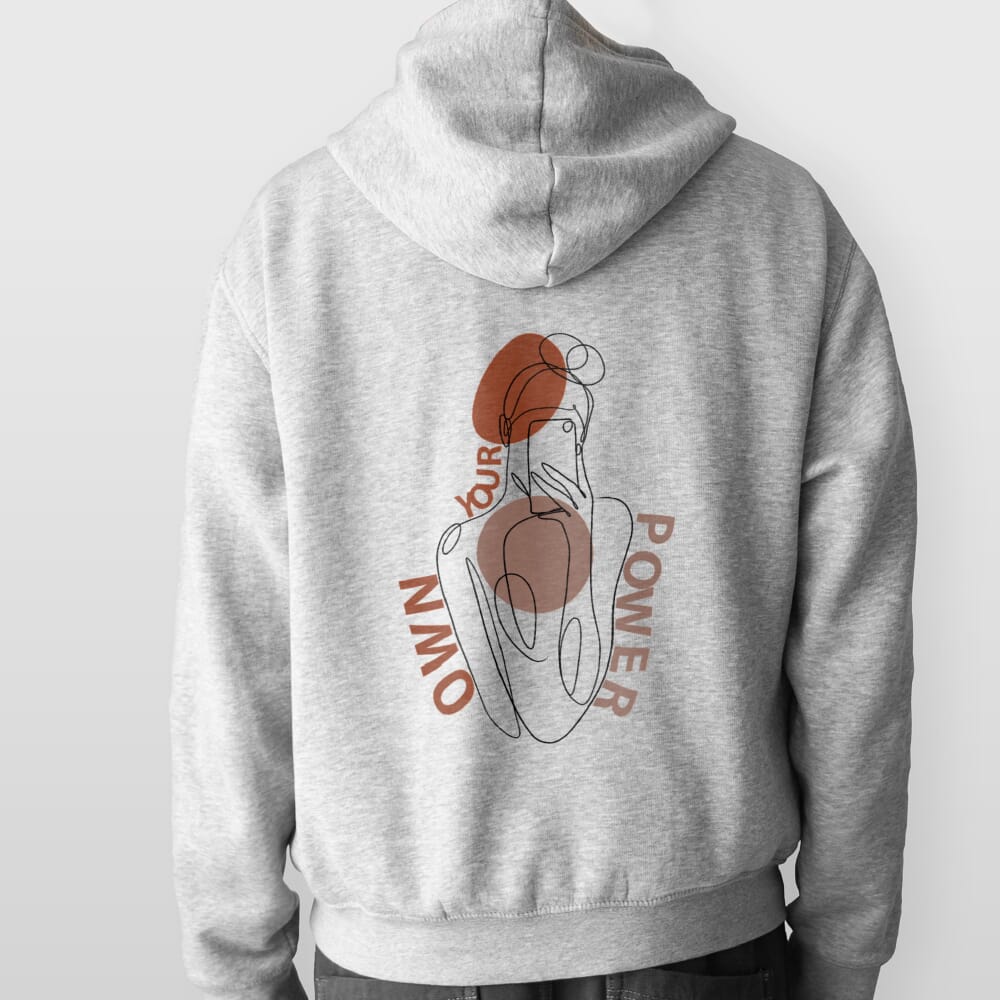 Greys & Blues Power Hoodie - Melange Grey